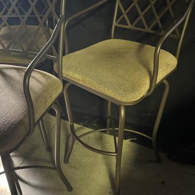 3 Swivel Bar Stools