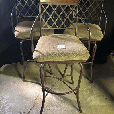 3 Swivel Bar Stools