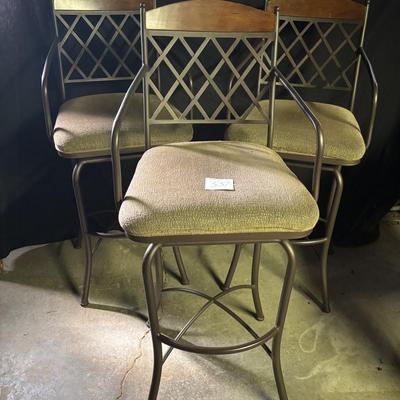 3 Swivel Bar Stools