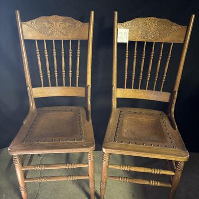 Vintage Wooden Chair Set