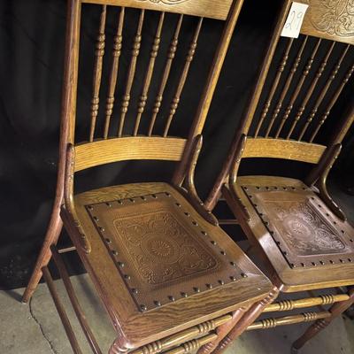 Vintage Wooden Chair Set