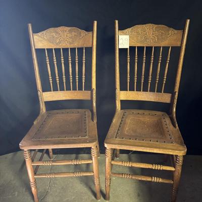 Vintage Wooden Chair Set