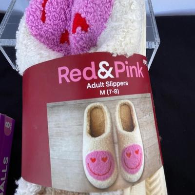 Holiday Lot, Slippers, Socks, and more