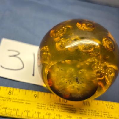 Vintage Controlled Bubble Paperweight