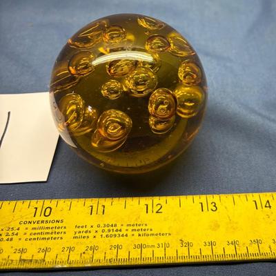 Vintage Controlled Bubble Paperweight
