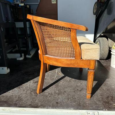 CANE BACK ACCENT CHAIR