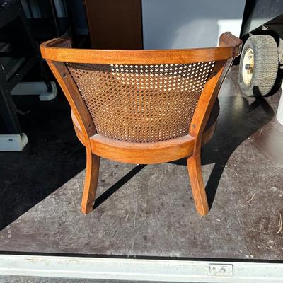 CANE BACK ACCENT CHAIR