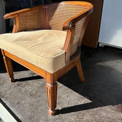 CANE BACK ACCENT CHAIR