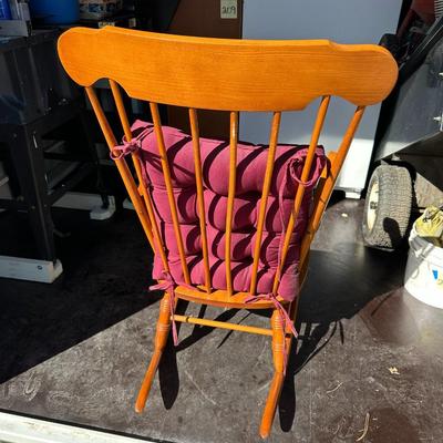 ROCKING CHAIR WITH BACK CUSHION