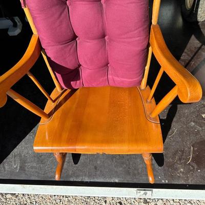 ROCKING CHAIR WITH BACK CUSHION