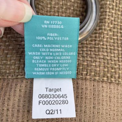 2 Patio Door Curtain Panels