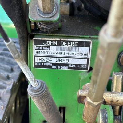 JOHN DEERE TRX24 WALK BEHIND SNOWBLOWER