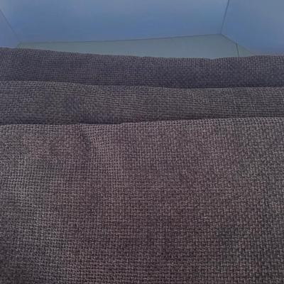 3 Dark Brown Patio Door Curtain Panels