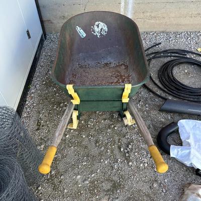 WHEELBARROW, LEAF BLOWER/VAC ATTACHMENTS, CHICKEN WIRE AND MORE