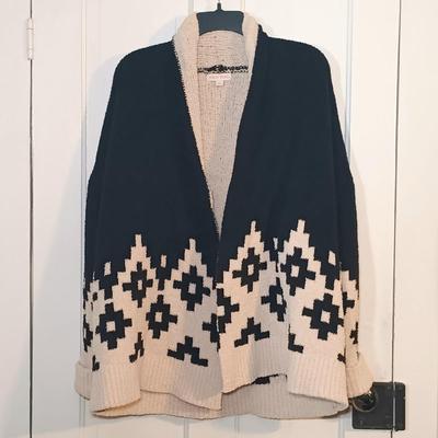 LOT 225: Kenneth Cole Reaction Army Green Jacket, Van Heusen Blouse & Knox Rose Open Front Sweater