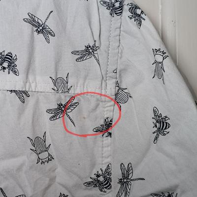 LOT 226: J. Crew Bird Pattern Button-Up, Sovereign Code Insect Button-Up & J. Crew Corduroy Pants