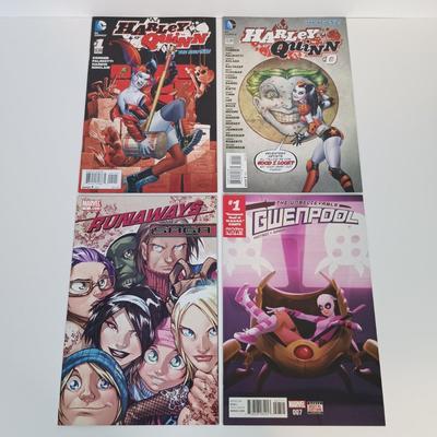 LOT 230: Comic Collection - Moon Girl and Devil Dinosaur, Harley Quinn, Spider Gwen & More