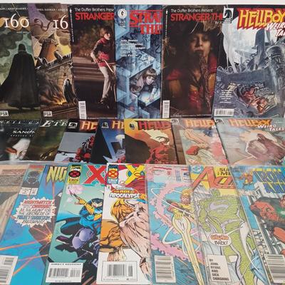 LOT 231: Vintage and Contemporary Comics - Stranger Things, Hell Boy, 1602, X-Calibre & More