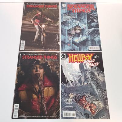 LOT 231: Vintage and Contemporary Comics - Stranger Things, Hell Boy, 1602, X-Calibre & More