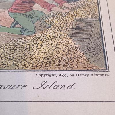LOT 233: Antique Early 1900s Treasure Island from the Henry Altemus Company, Philadelphia