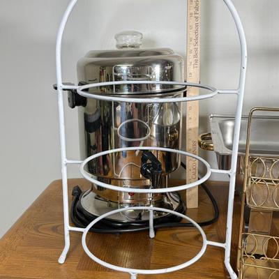 LOT 152B: HoRestKit Chaffing Dish, Melita Coffee Urn & More