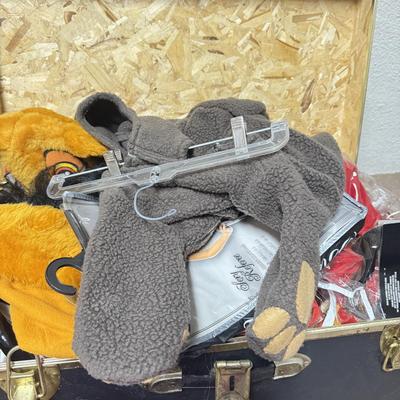 LOT 154B: Collection of Dress Up Clothes / Halloween Costumes w/ 3 Trunks