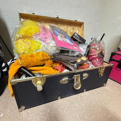 LOT 154B: Collection of Dress Up Clothes / Halloween Costumes w/ 3 Trunks