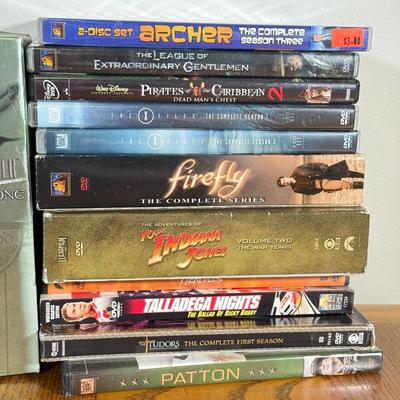 LOT 157B: Collection of DVDs, Indian Jones Comic & Black Sails Pirates Comic