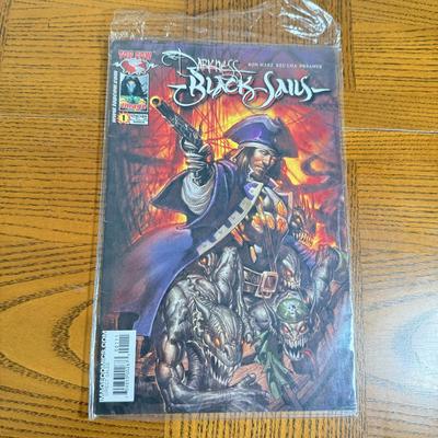 LOT 157B: Collection of DVDs, Indian Jones Comic & Black Sails Pirates Comic