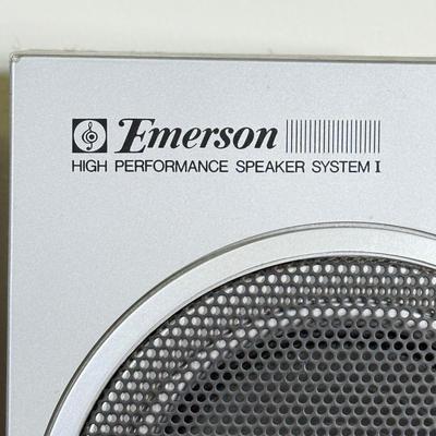 LOT 158B: Emerson AM/FM Stereo Reciever/Stereo Cassette Recorder Model MM 800 w/ Speakers Model System I