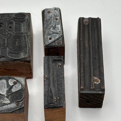 LOT 247: Vintage Letterpress Printing Blocks