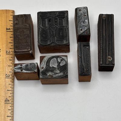 LOT 247: Vintage Letterpress Printing Blocks