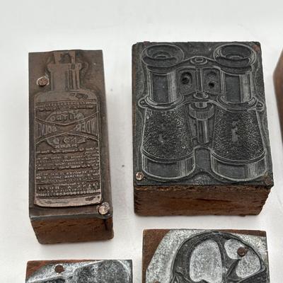 LOT 247: Vintage Letterpress Printing Blocks
