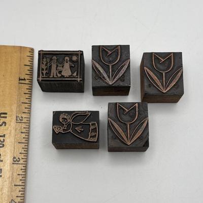 LOT 247: Vintage Letterpress Printing Blocks