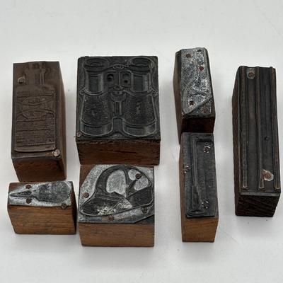 LOT 247: Vintage Letterpress Printing Blocks