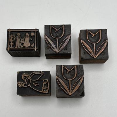 LOT 247: Vintage Letterpress Printing Blocks