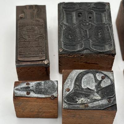 LOT 247: Vintage Letterpress Printing Blocks