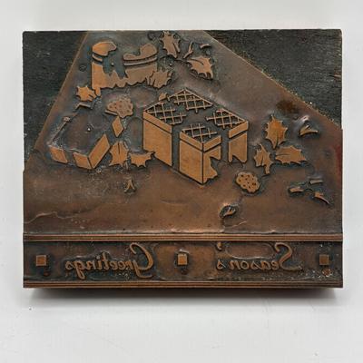LOT 247: Vintage Letterpress Printing Blocks