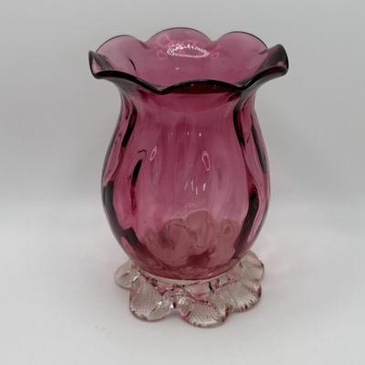 LOT 249: Cranberry Art Glass Collection