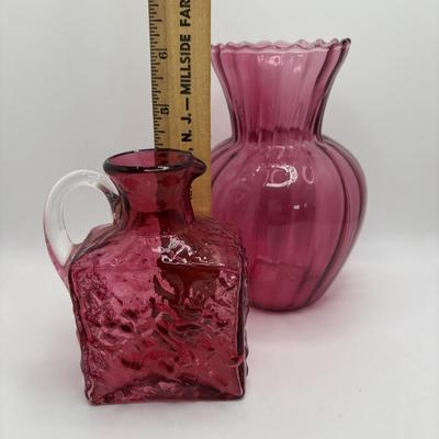 LOT 249: Cranberry Art Glass Collection