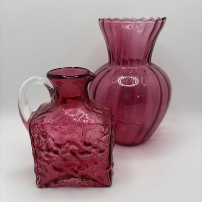 LOT 249: Cranberry Art Glass Collection