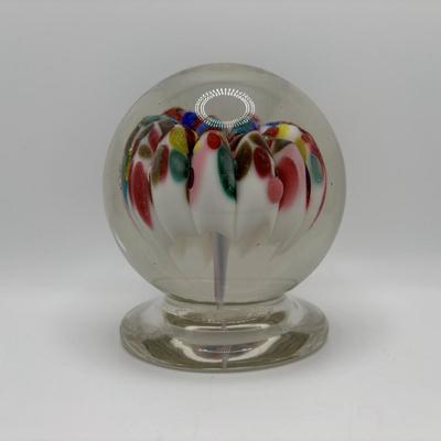 LOT 250: Vintage Umbrella Art Glass Paperweight