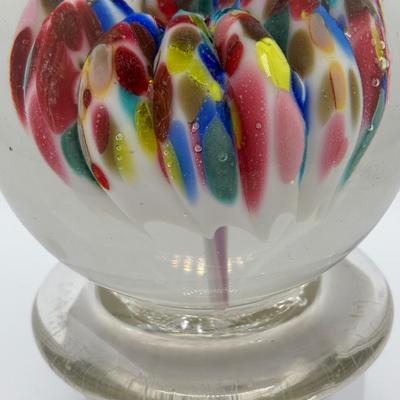 LOT 250: Vintage Umbrella Art Glass Paperweight