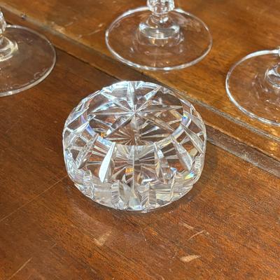 LOT 252 Signed Oscar de la Renta Champagne Glasses, I. Godinger & Co Primavera Canapés Plates, Waterford Crystal Paperweight & More