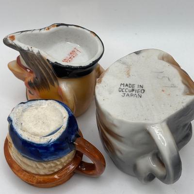 LOT 256: Vintage Blue Spaghetti Poodle Figure, Lenox Dog,Miniature Tobey Mugs