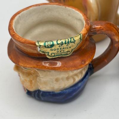 LOT 256: Vintage Blue Spaghetti Poodle Figure, Lenox Dog,Miniature Tobey Mugs