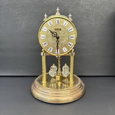 LOT 257: Seiko & Howard Miller Anniversary Clock Battery Operated Clocks and Lenox Vase, Candle Sticks, Ashtray