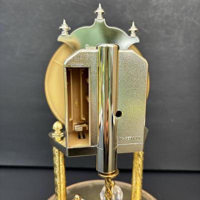 LOT 257: Seiko & Howard Miller Anniversary Clock Battery Operated Clocks and Lenox Vase, Candle Sticks, Ashtray