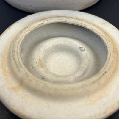 LOT 261: Vintage Stoneware Bean Pots, Made in USA