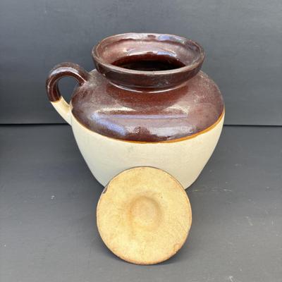 LOT 261: Vintage Stoneware Bean Pots, Made in USA